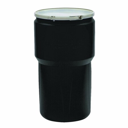 Eagle Manufacturing Company 14 Gal Black Lab Pack w/Metal Lever-Lock Ring-Plain Lid 1610MBLK